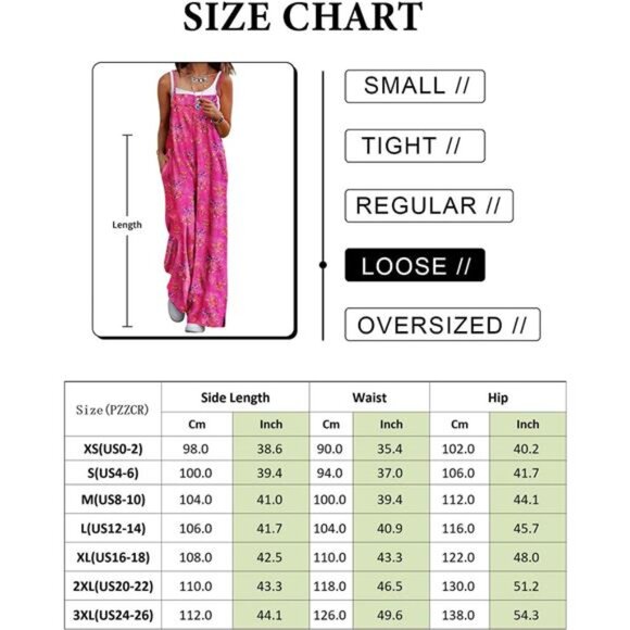 New Women's Boho Wide-Leg Floral Jumpsuit - Casual Summer Romper with Pockets‎ - Picture 5 of 6